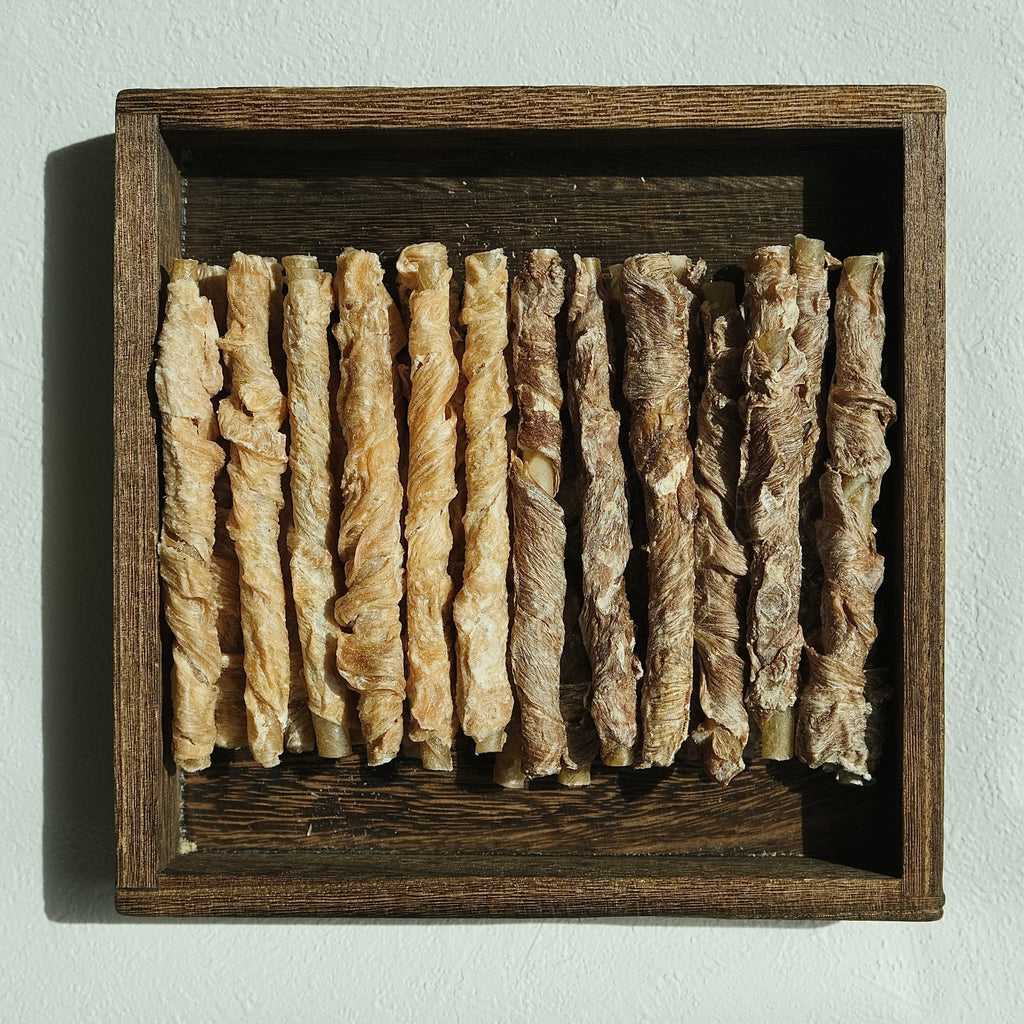 Chicken & Duck Wrapped Rawhide — Natural Dental Chews