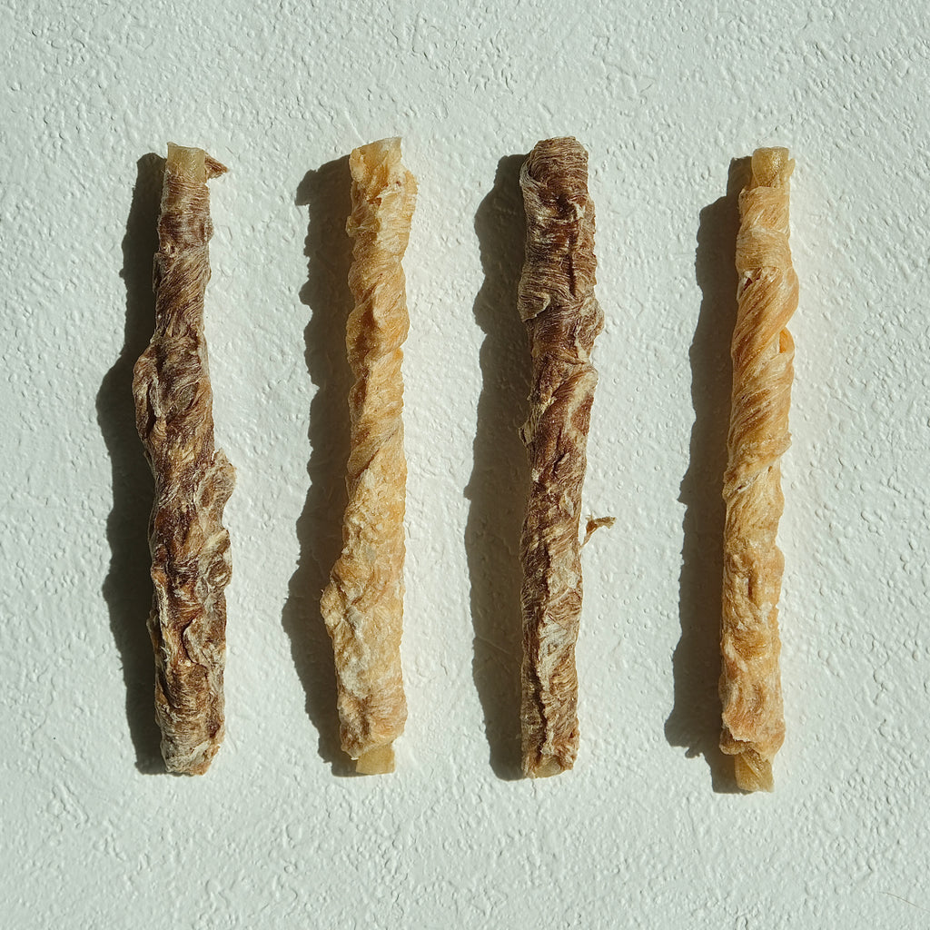 Chicken & Duck Wrapped Rawhide — Natural Dental Chews