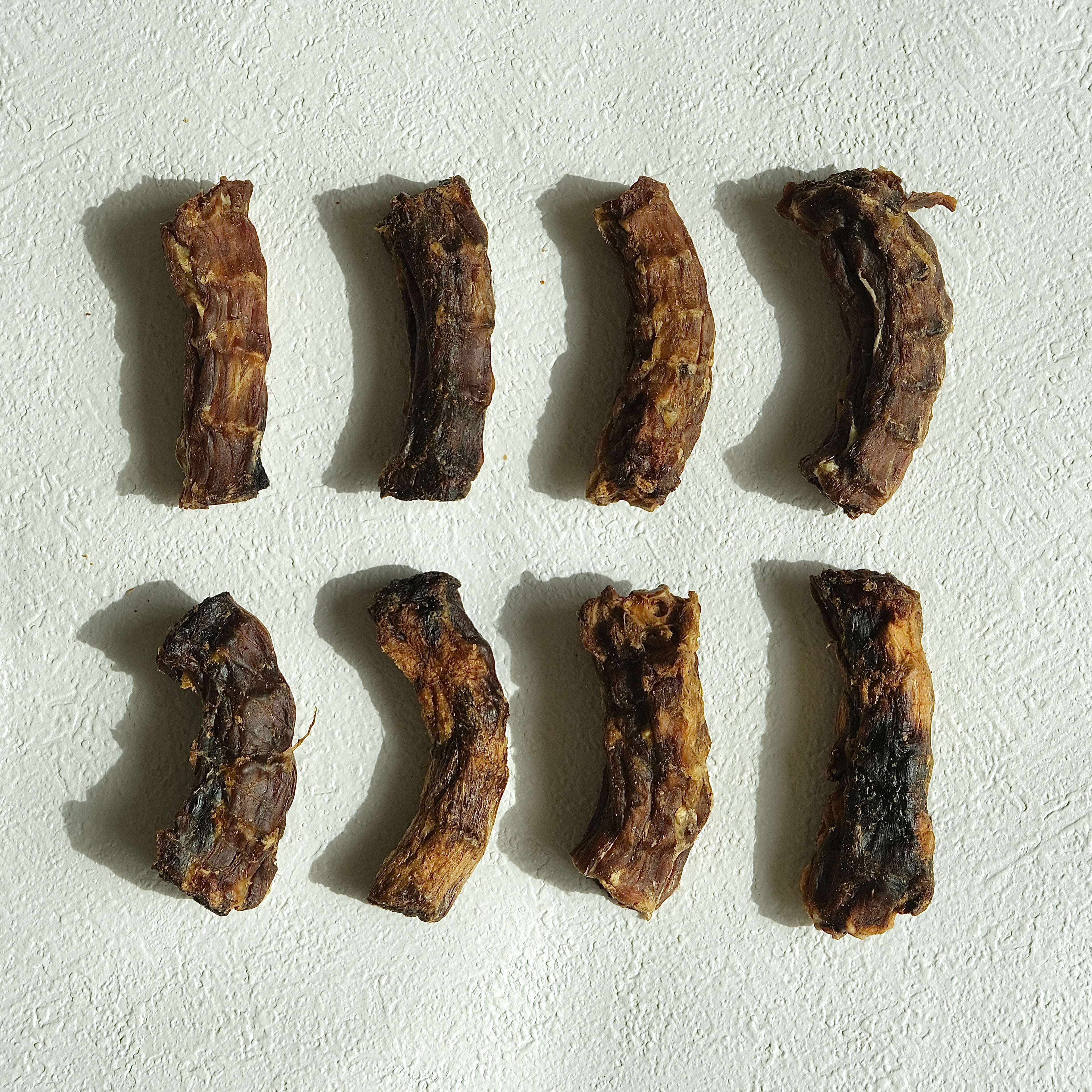 Crunchy Dehydrated Duck Necks — Natural Calcium Rich Dental Chews for Pets