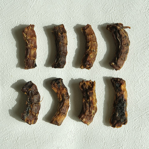 Crunchy Dehydrated Duck Necks — Natural Calcium Rich Dental Chews for Pets
