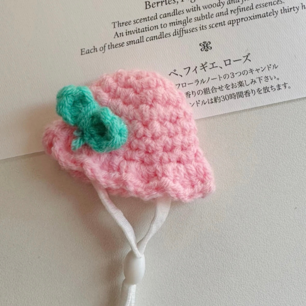 Handmade Crochet Pet Mini Hats —— for Parrots, Hamsters, Guinea Pigs, and Small Animals