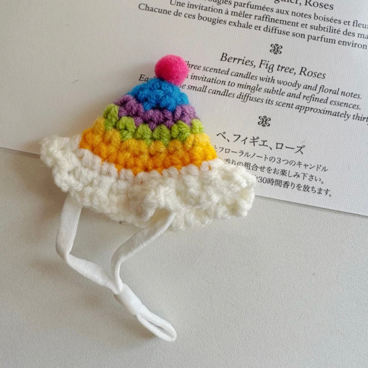 Handmade Crochet Pet Mini Hats —— for Parrots, Hamsters, Guinea Pigs, and Small Animals